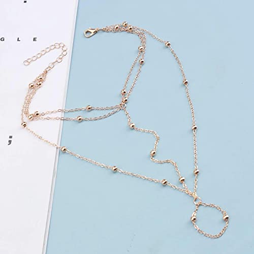 1 Pair Luxury Boho Ankle Bracelet Toe Ring Anklets