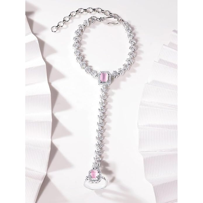 Ring Bracelet (Hand Harness)m American Diamond