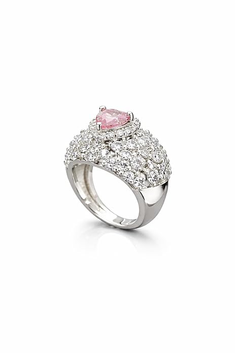 Crystal Stone and Cubic Zircon studded Statement Finger Ring
