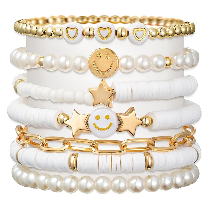 7 Pcs Combo Beach Surfer Beaded Bracelets Set
