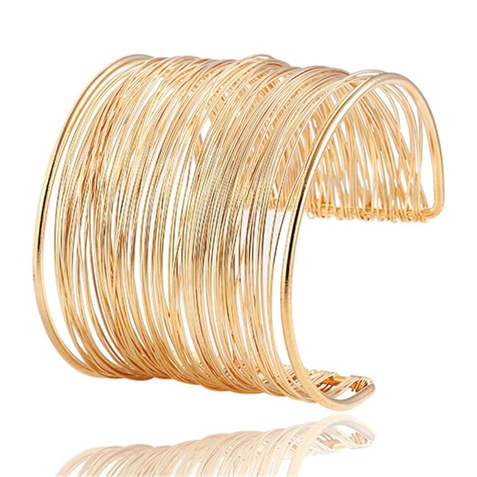 Gold Plated Stylish Cuff Bracelet for Women