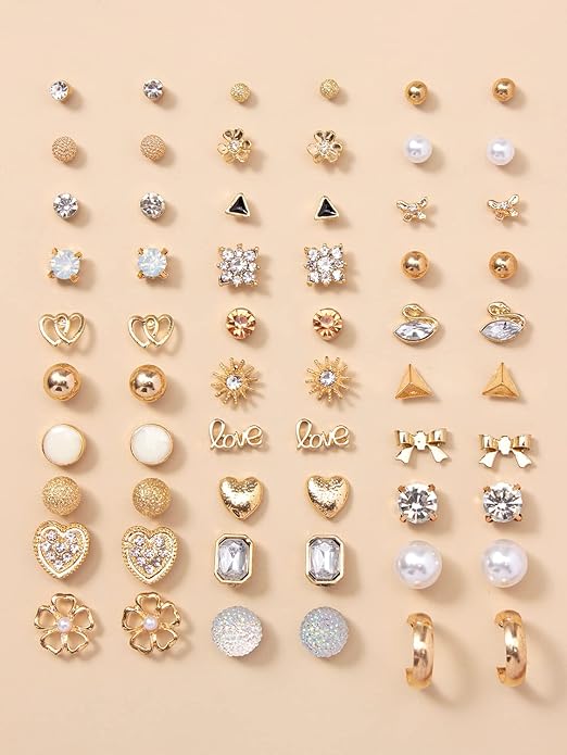 Latest Stylish 30 Pairs Earrings Combo Set for Women and Girls