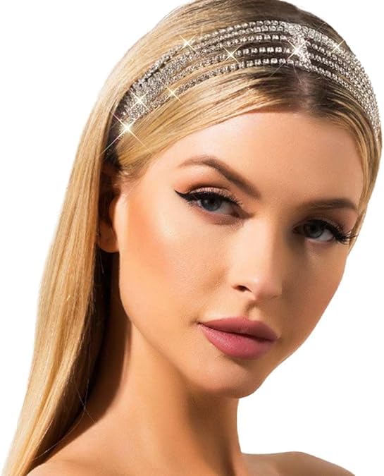 Rhinestone Head Chain Forehead Bridal Headband