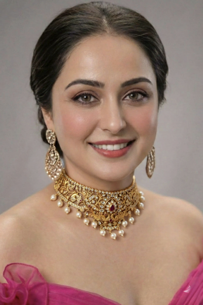 Gold Plated Cubic Zirconia Studded Handcrafted Jewelry Set