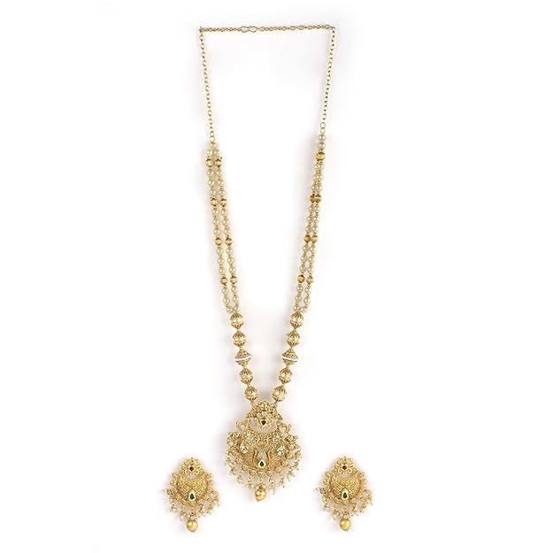 Gold Plated Traditional Jewelry Set