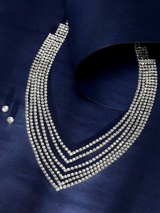 Crystal Studded Trendy Stylish Jewelry Set