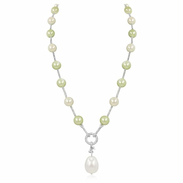 Pearl Beaded Statement Necklace