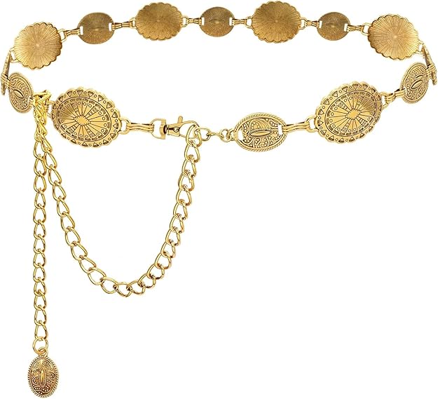 Stylish Gold Plated Waist Belt for Women and Girls