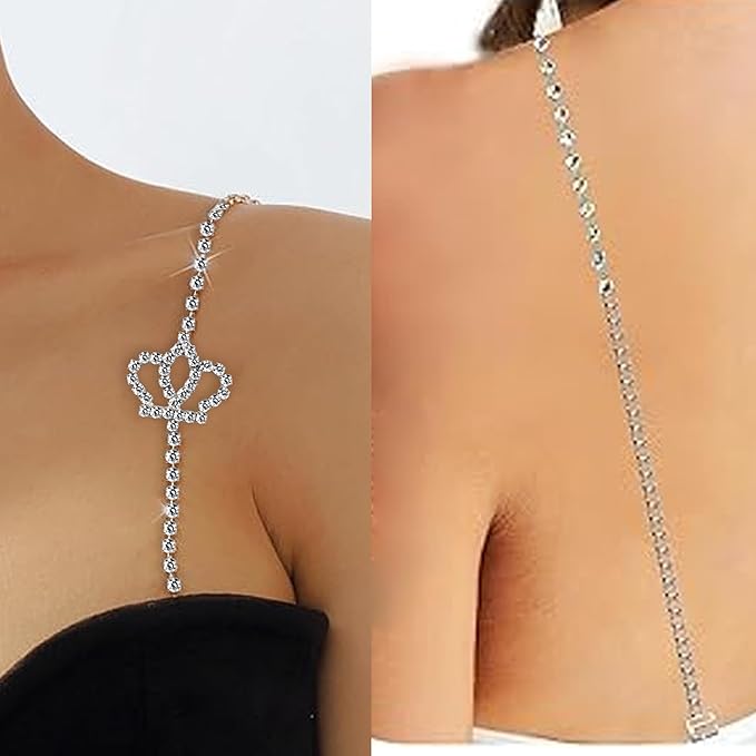 Adjustable Rhinestone Bra Straps for Women