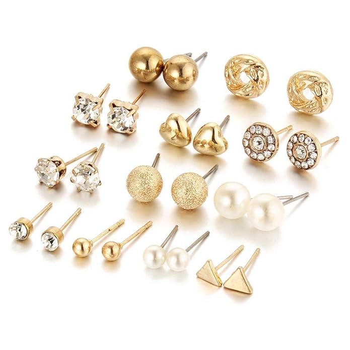 24 pairs Combo of Earrings for Girls and Women
