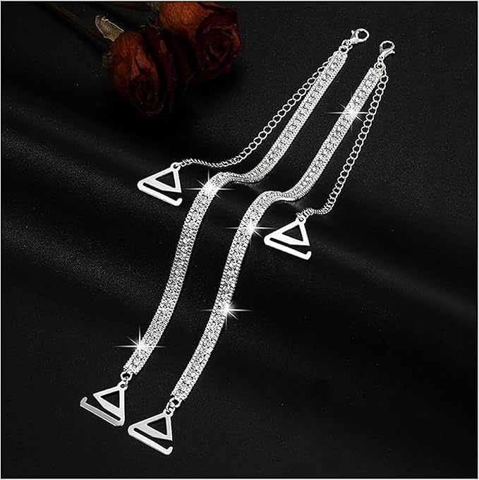Adjustable Rhinestone Bra Straps for Women