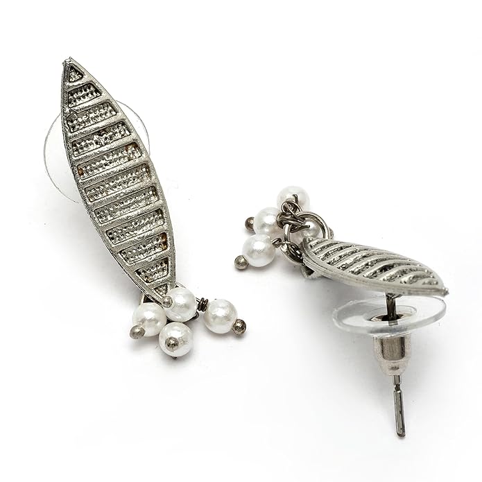 Antique German Silver Oxidized Plated Tribal Cotton Thread Jewelry Set