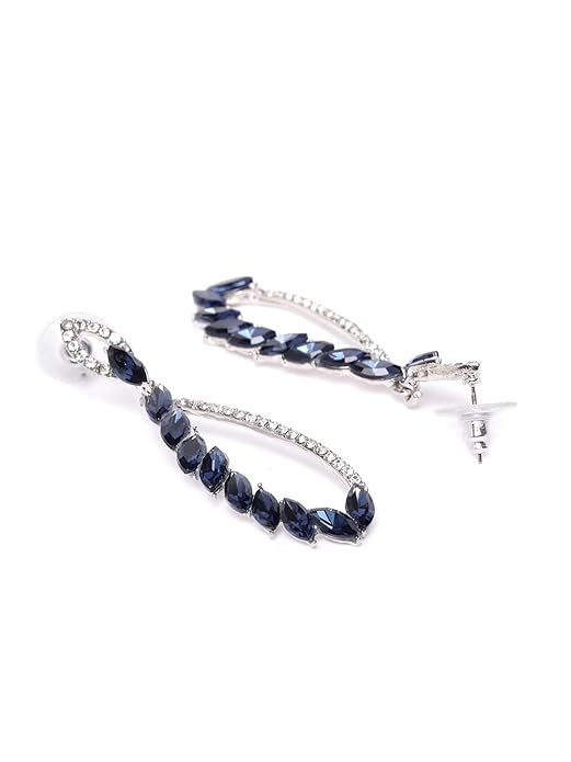 Crystal Studded Dangler Earrings