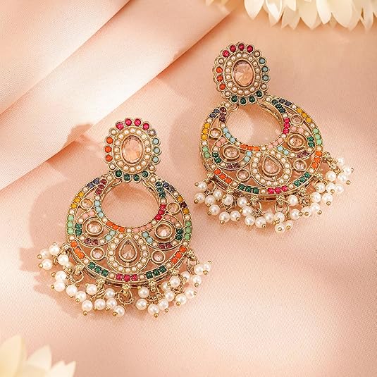Gold Plated Pearl Beaded Jewelry Set