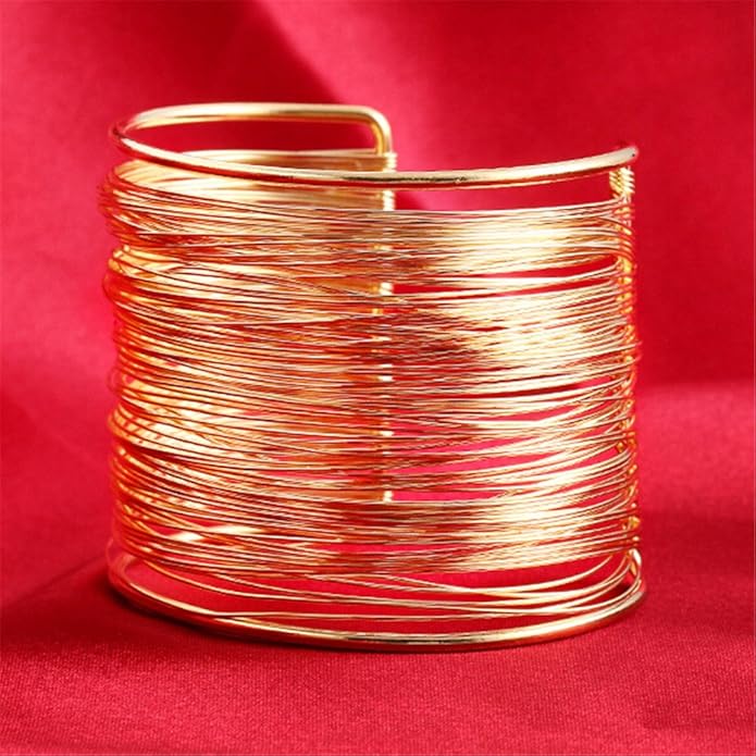 Gold Plated Stylish Cuff Bracelet for Women