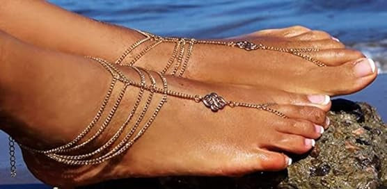 Anklet for Women Multi-Layered and Gold-Plated