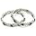 Rhodium-Plated Silver Toned American Diamond studded Bangle Set Of 2